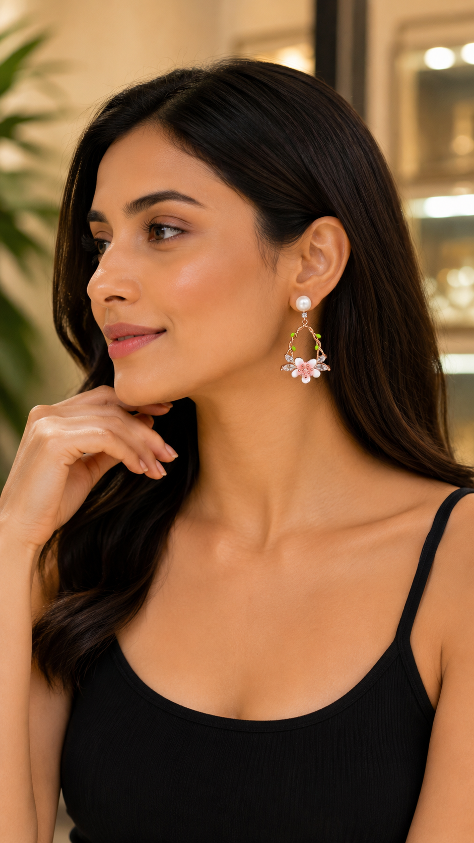 Sakura Halo Earrings | 925 Sterling Silver