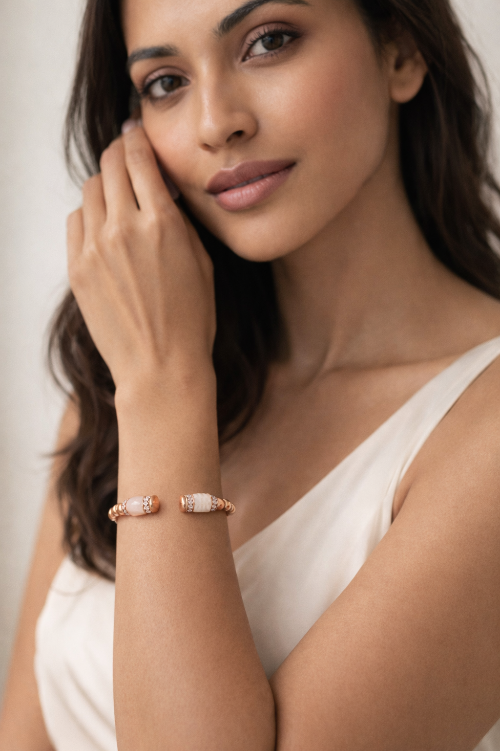 Élan MOP Torque Cuff Kada | 925 Sterling Silver
