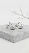 Triara Prism Studs | 925 Sterling Silver