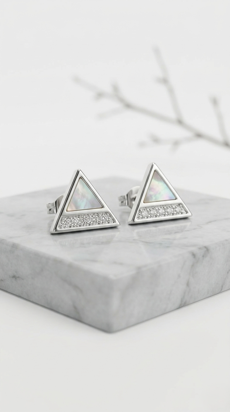 Triara Prism Studs | 925 Sterling Silver