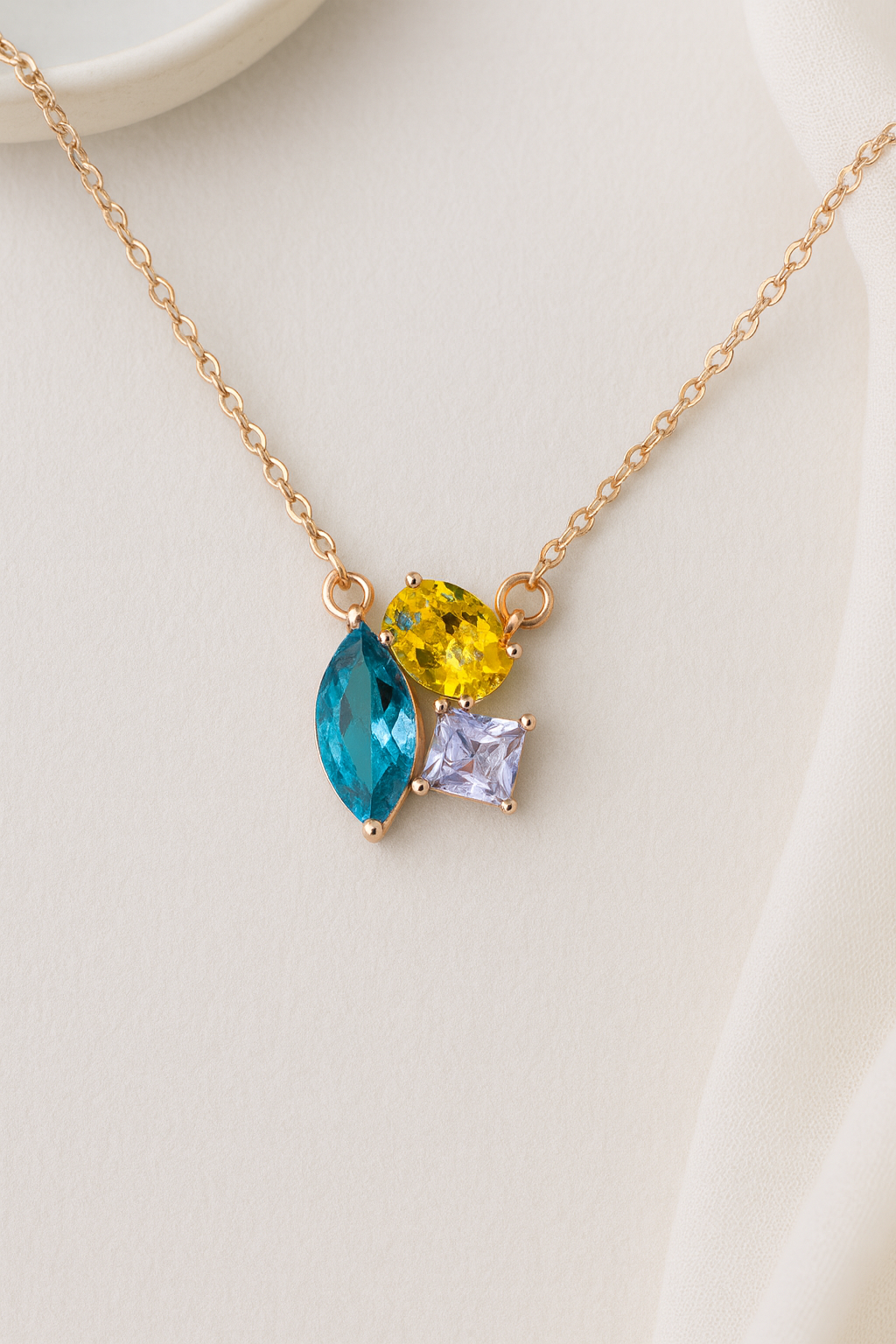 Celestine Tri-Tone Radiance Set | 925 Sterling Silver