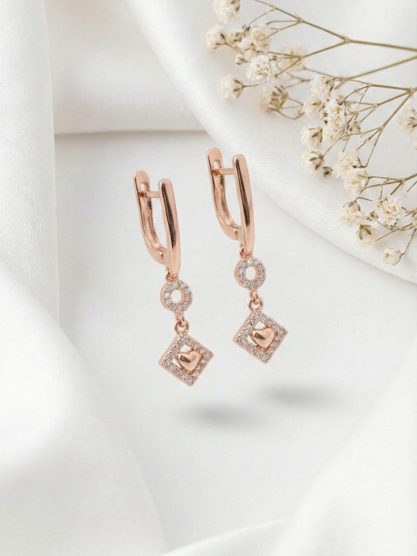 Noiré Cœur Drop Earrings | 925 Sterling Silver