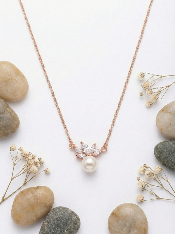 Aeris Pearl Drop Necklace | 925 Sterling Silver