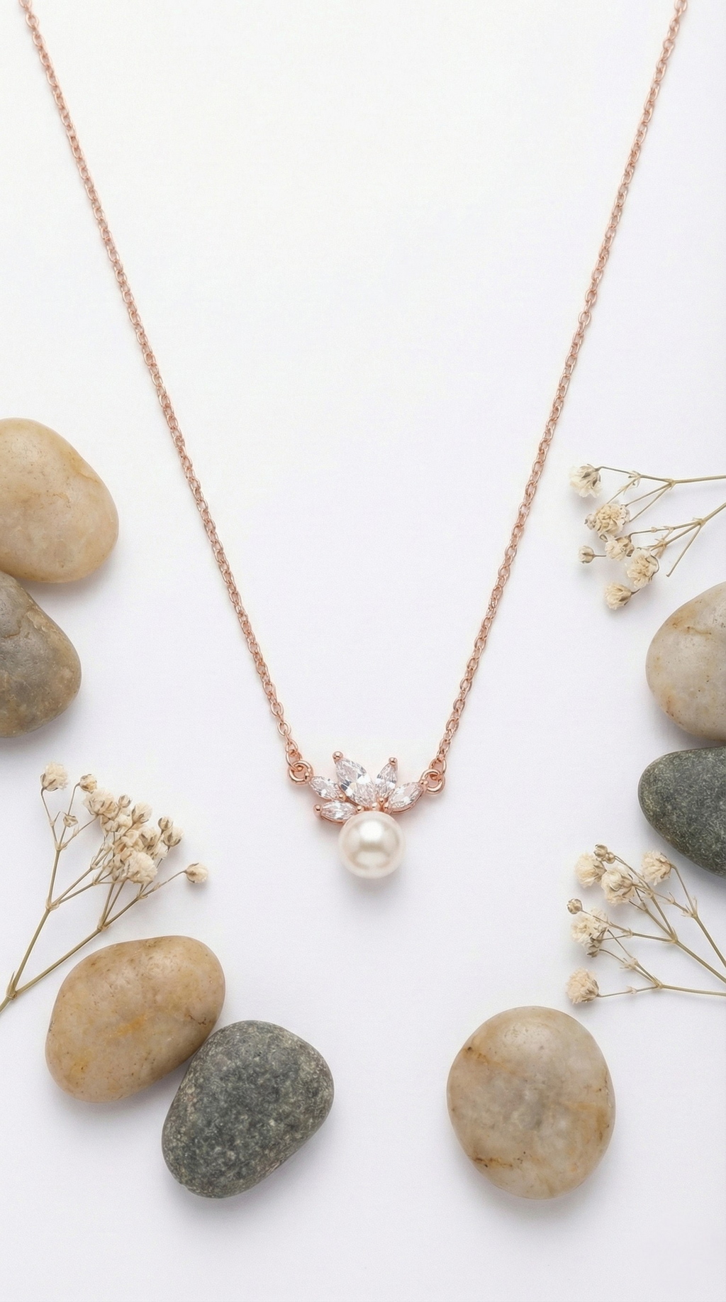 Aeris Pearl Drop Necklace | 925 Sterling Silver