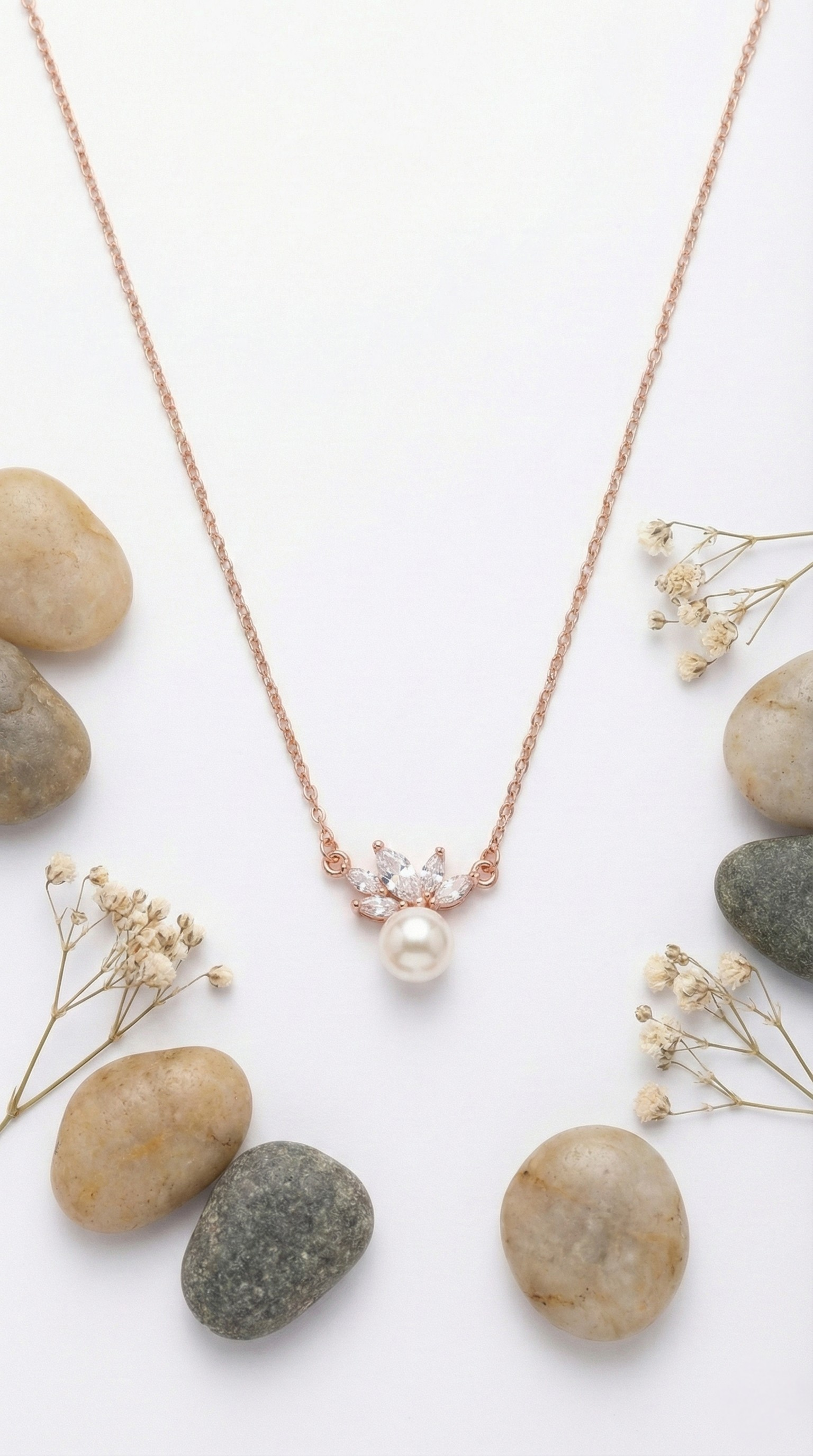 Aeris Pearl Drop Necklace | 925 Sterling Silver
