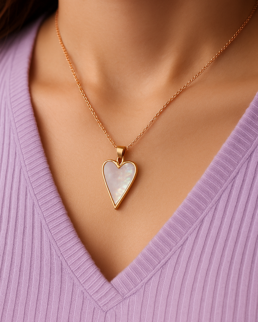 Elara Heart Sterling Silver Necklace