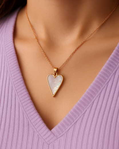 Elara Heart Sterling Silver Necklace