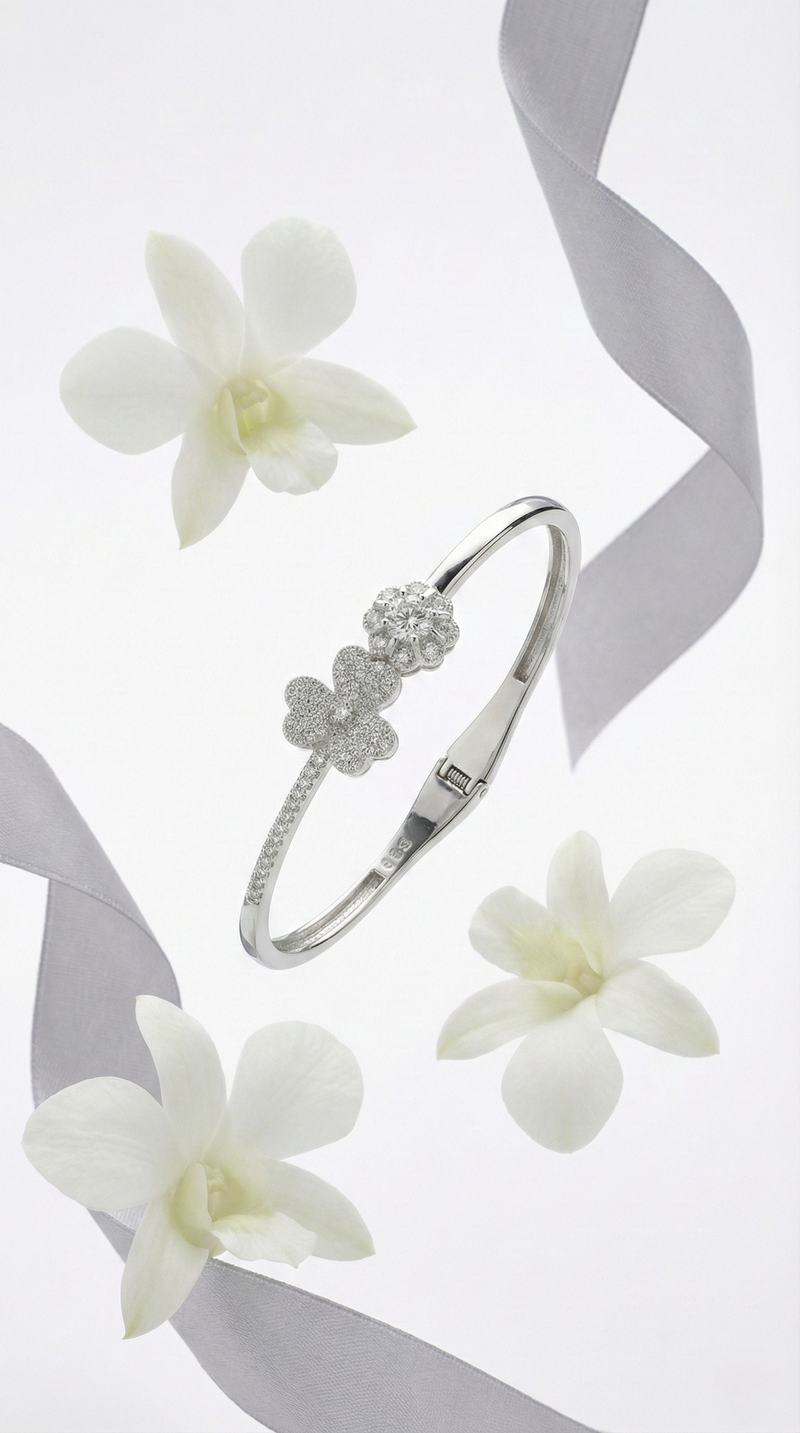 Aveline Bloom Kada | 925 Sterling Silver