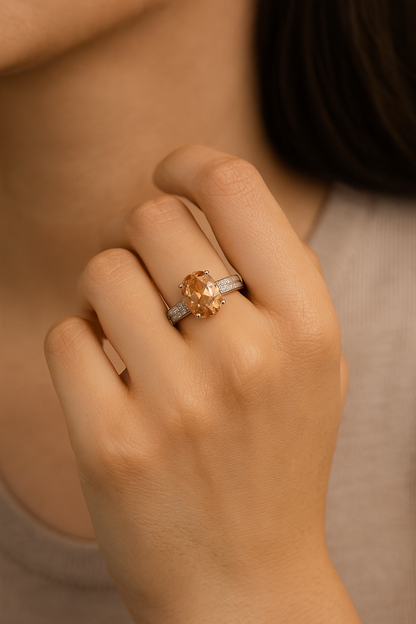 Solara Radiance Ring Sterling Silver