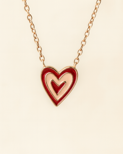 Eterna Heart Sterling Silver Necklace