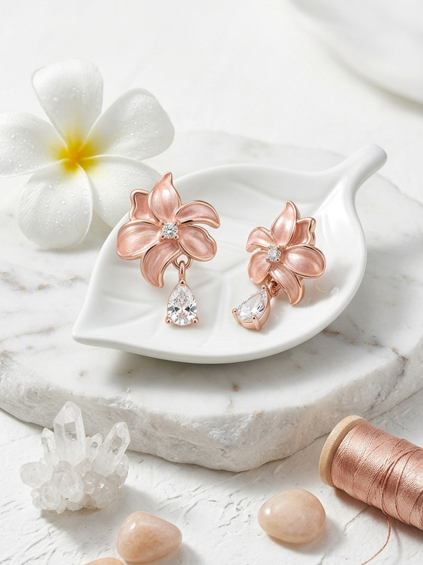 Roselle Drop Earrings | 925 Sterling Silver