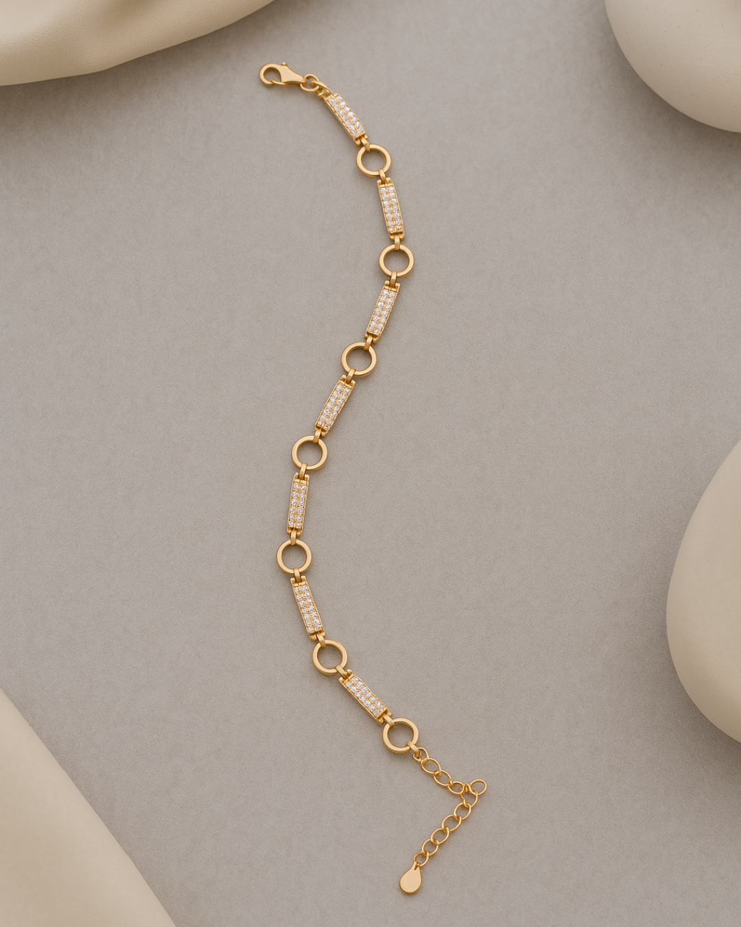 Modern Orbit Bracelet Sterling Silver