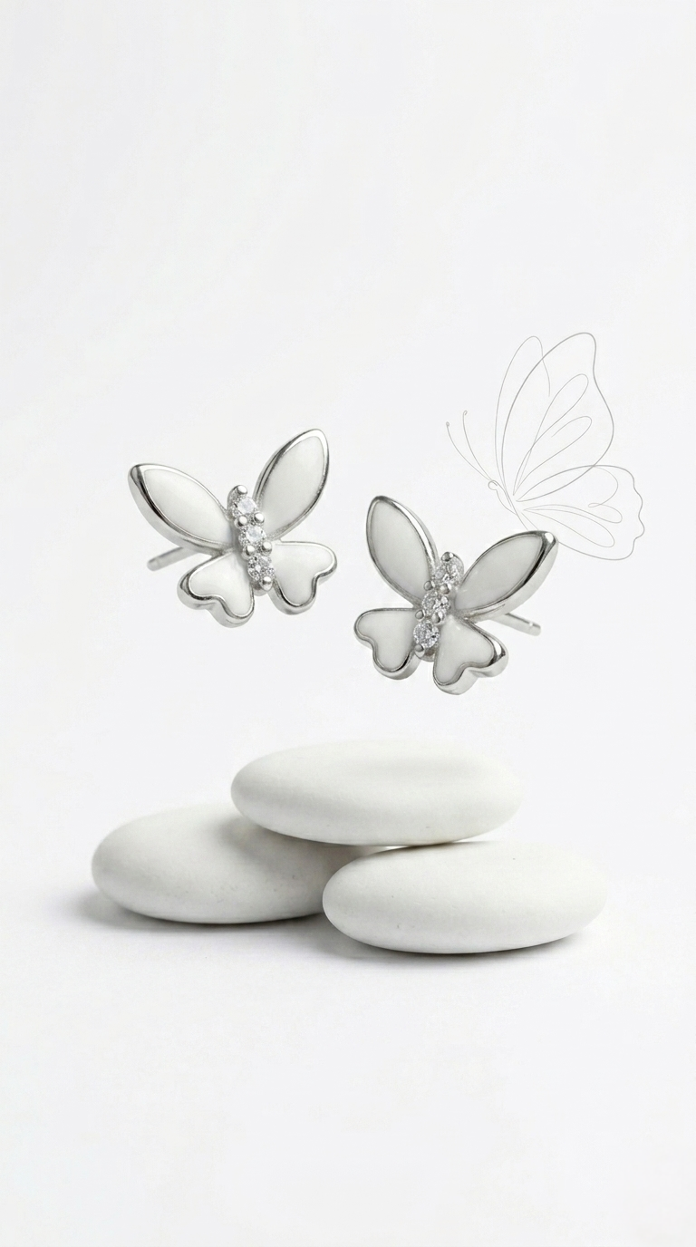 Virelle Flutter Studs | 925 Sterling Silver