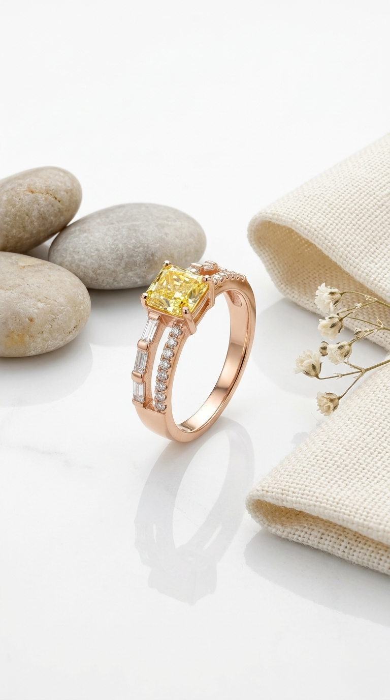 Aurelia Citrine Ring | 925 Sterling Silver