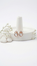 Nysa Halo Stud Earrings | 925 Sterling Silver