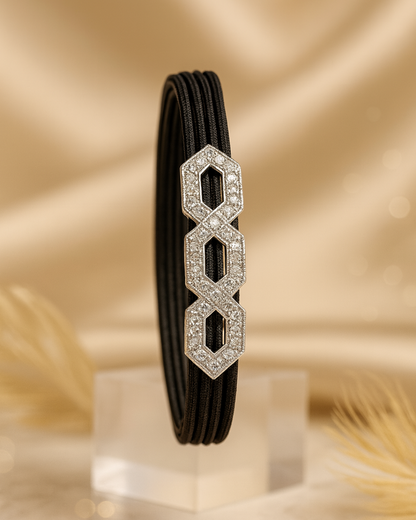 Hexa Elegance Sterling Silver Bracelet