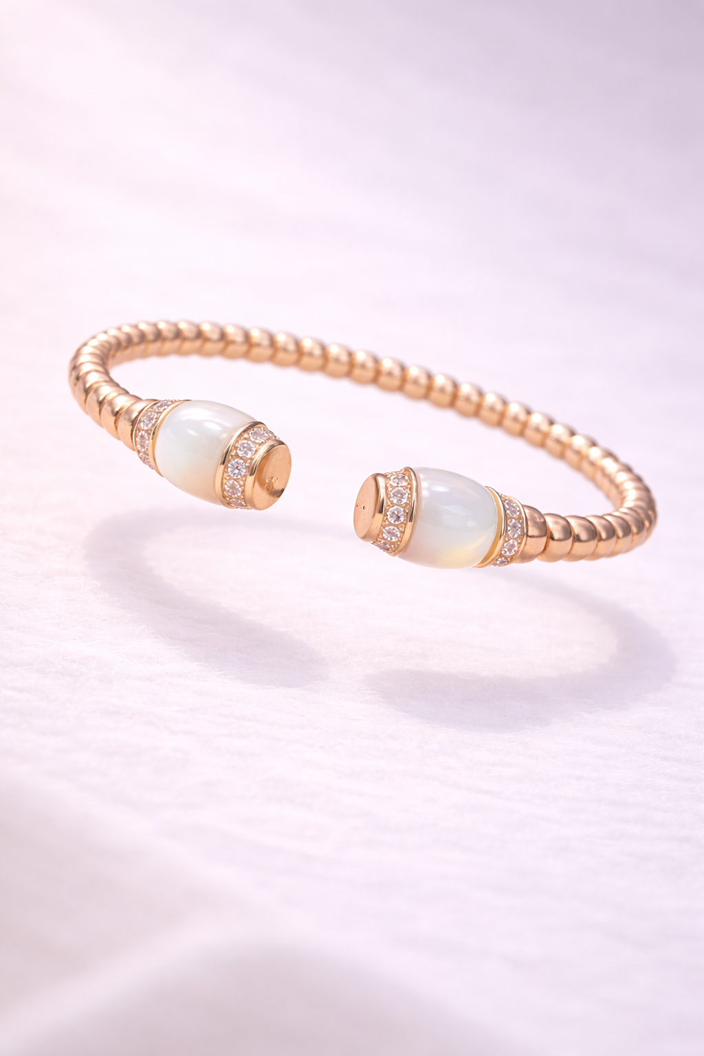 Élan MOP Torque Cuff Kada | 925 Sterling Silver