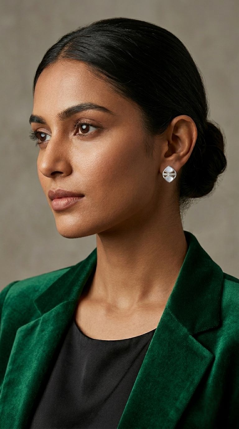 Averon Panel Studs | 925 Sterling Silver