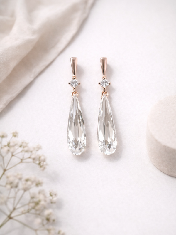 Elara Crystal Drop Set | 925 Sterling Silver