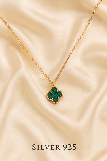 Emerald Clover Necklace