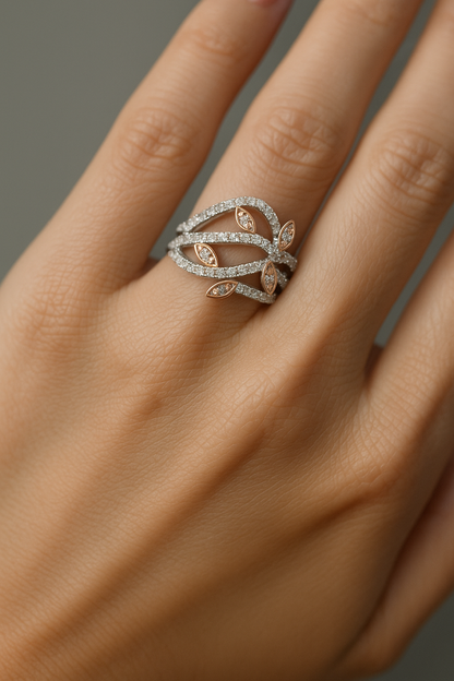 Rosevine Blossom Ring