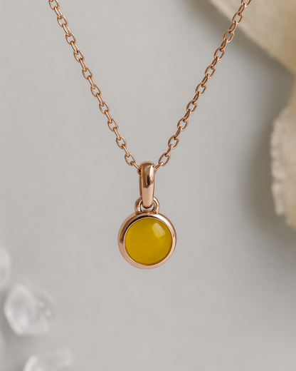Solis Pendant Necklace Sterling Silver