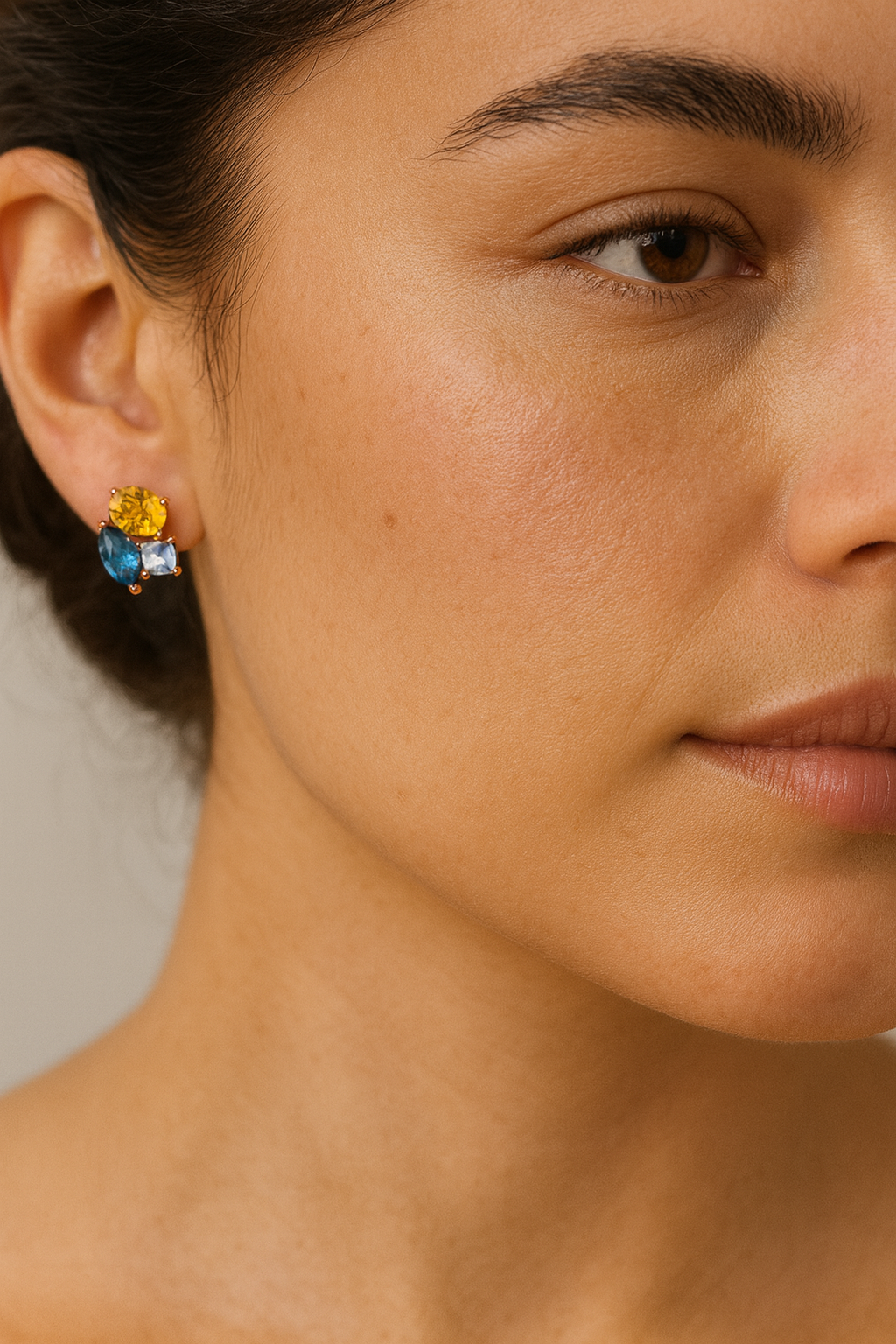 Celestine Tri-Tone Radiance Set | 925 Sterling Silver