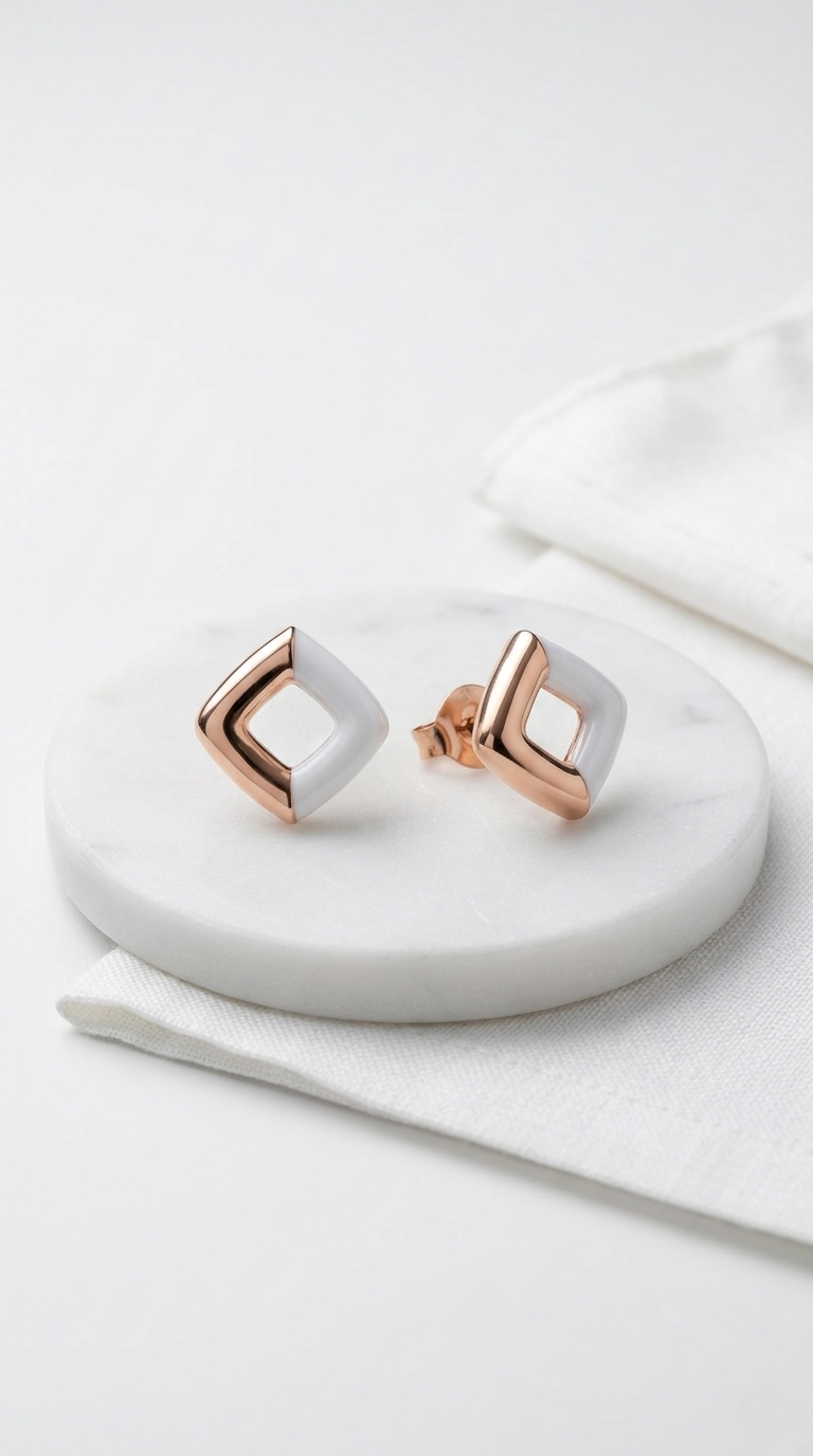 Kairo Frame Studs | 925 Sterling Silver
