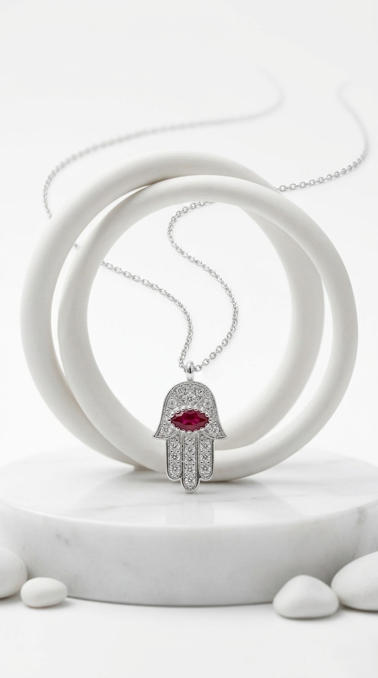 Elira Guardian Flame Pendant | 925 Sterling Silver