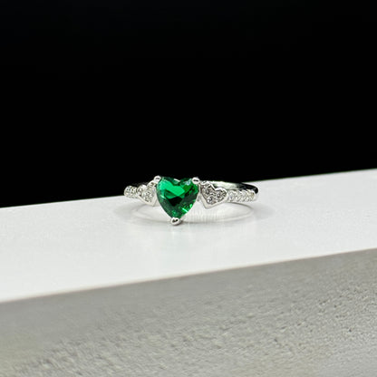 Emerald Heart Ring