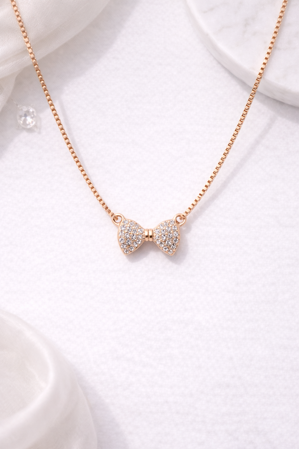 Amélie Bow Necklace | 925 Sterling Silver
