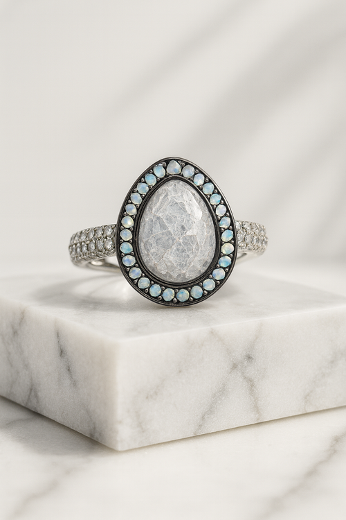 Lunar Mist Ring - Sterling Silver