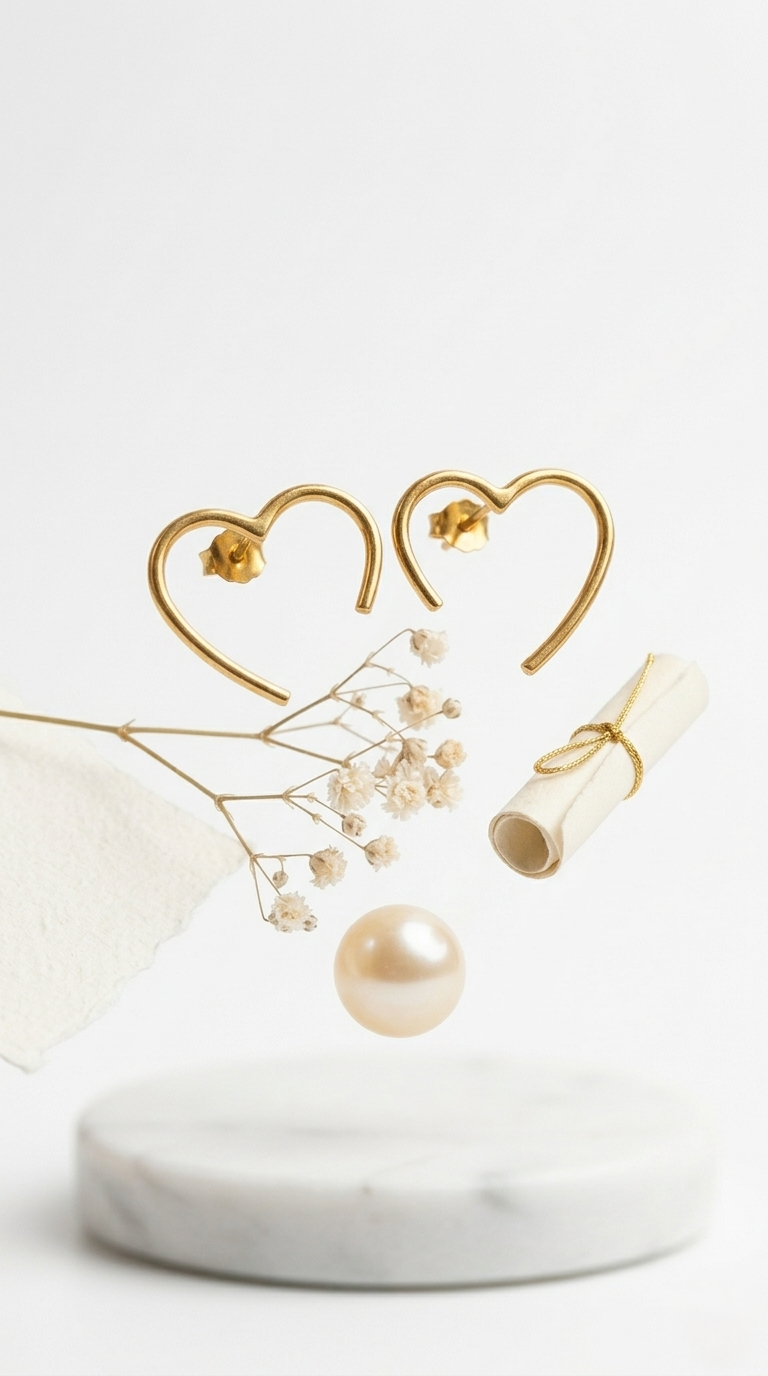 Amour Open Heart Studs | 925 Sterling Silver