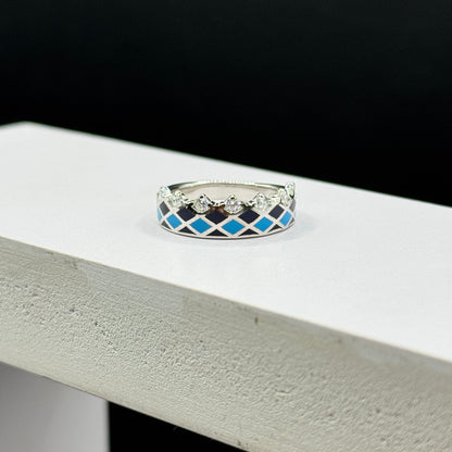 Azure Crown Ring