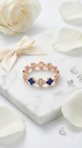 Azura Clover Band Ring | 925 Sterling Silver