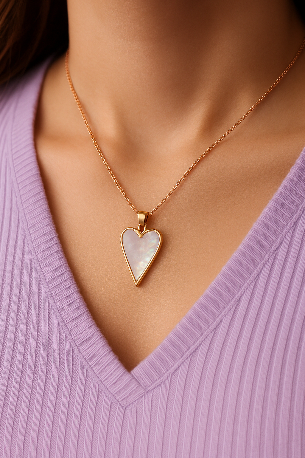 Elara Heart Sterling Silver Necklace