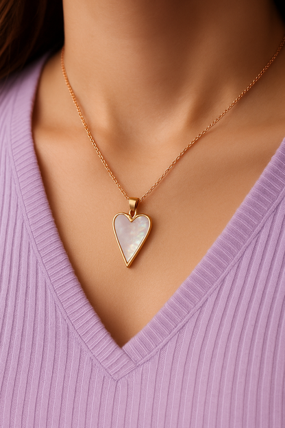 Elara Heart Sterling Silver Necklace