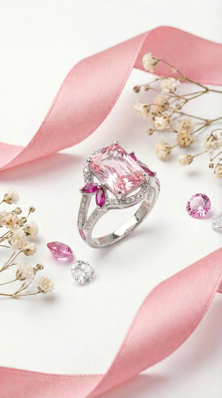 Fuchsia Bloom Ring | 925 Sterling Silver