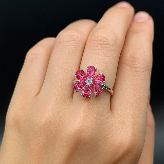 Blushing Blossom Ring