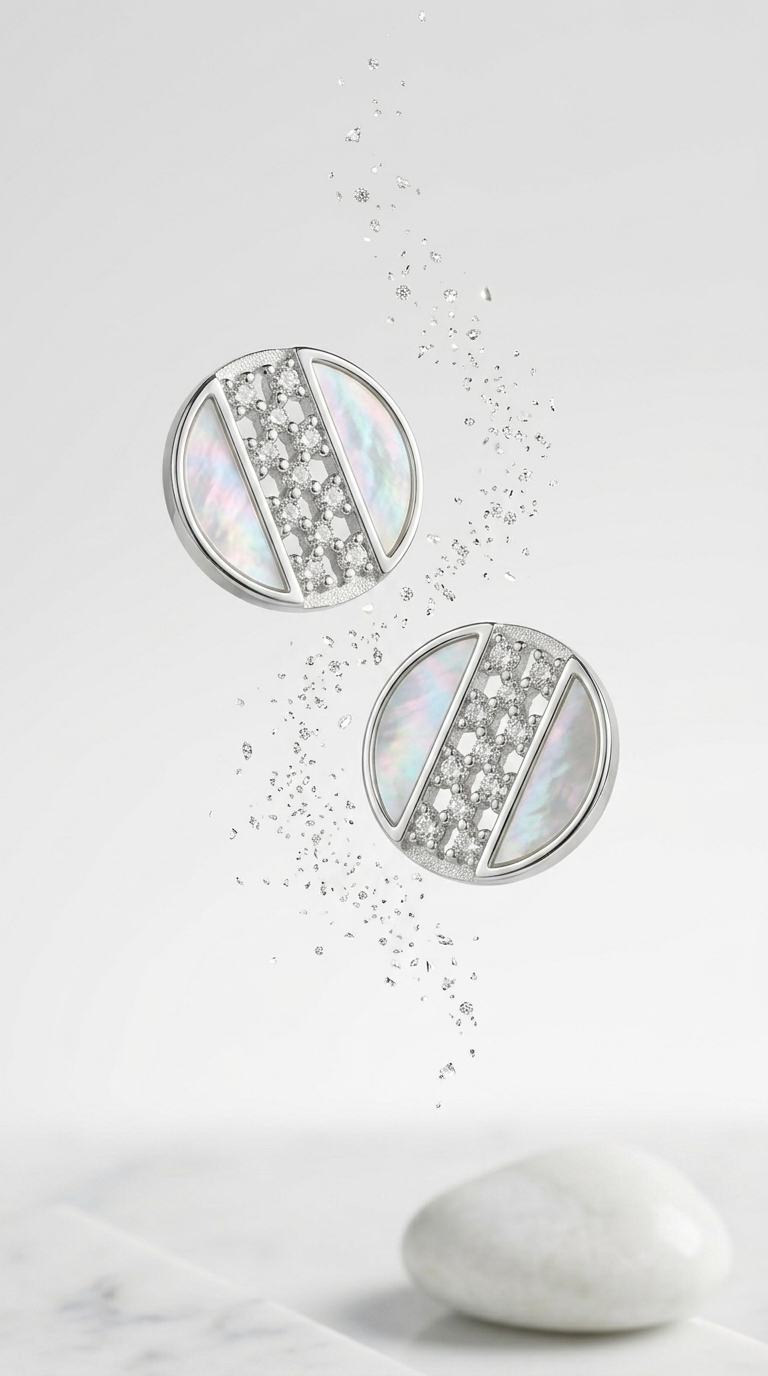 Aurel Stria Studs | 925 Sterling Silver