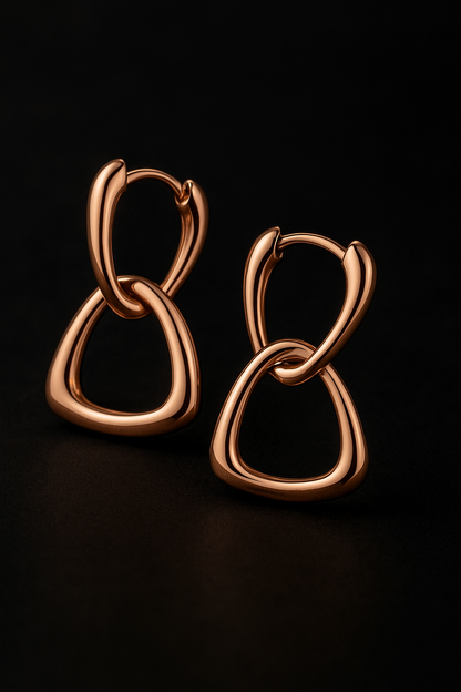 The Link Up Loop Earrings - Demi-Fine