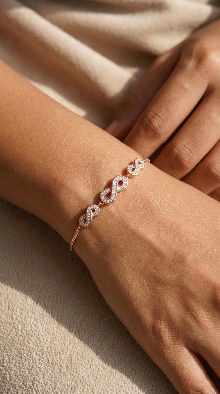 Élira Infinity Link Bracelet | 925 Sterling Silver