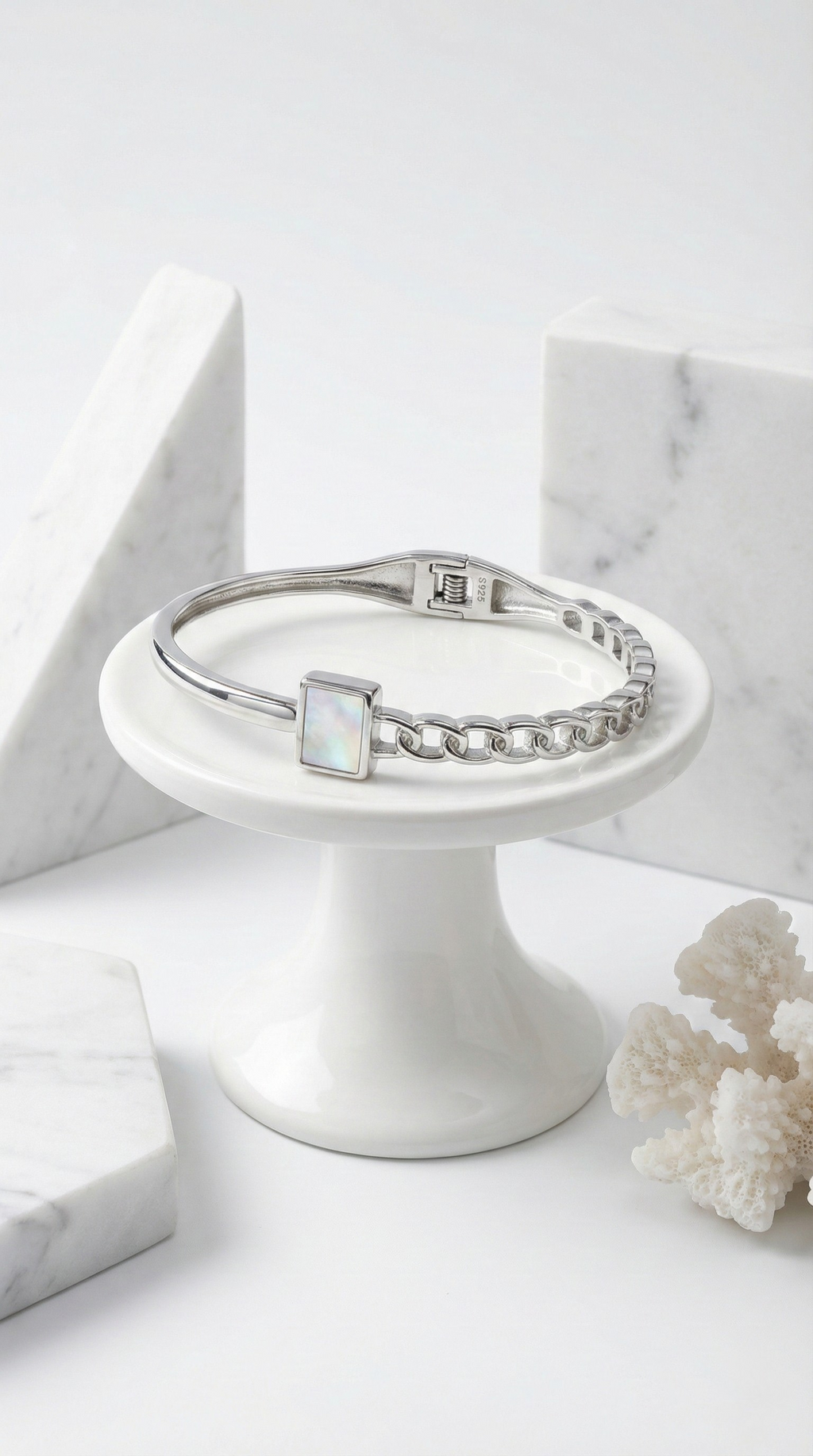 Lucent Block Kada | 925 Sterling Silver