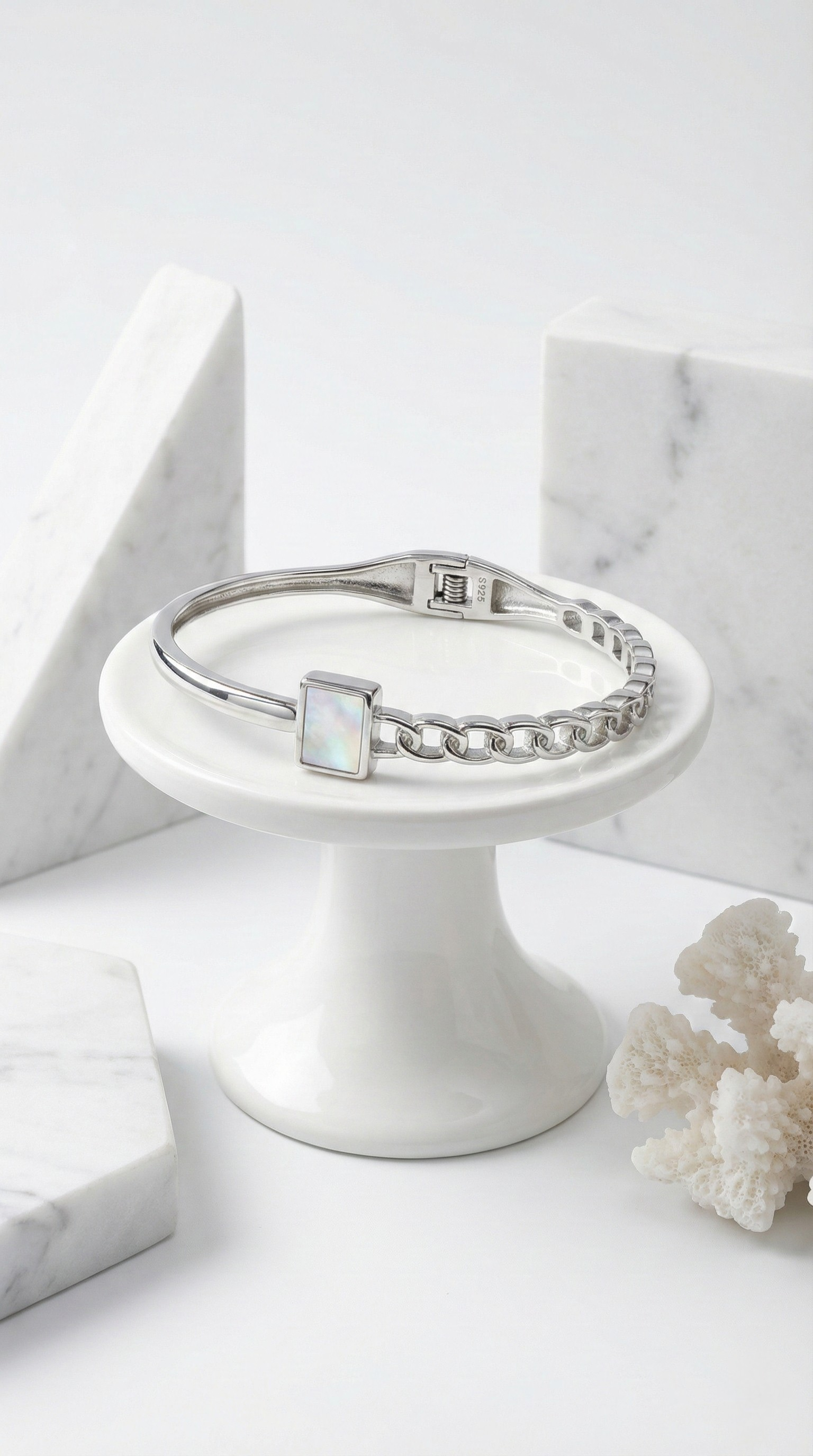 Lucent Block Kada | 925 Sterling Silver