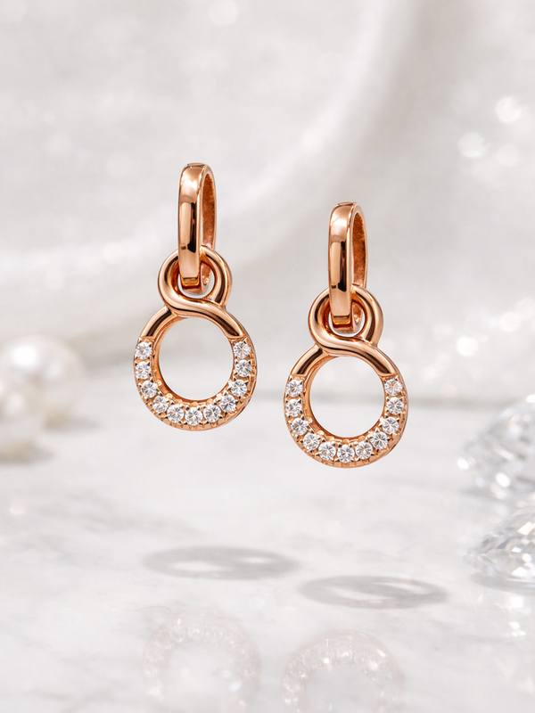 Vera Pavé Hoop Earrings | 925 Sterling Silver