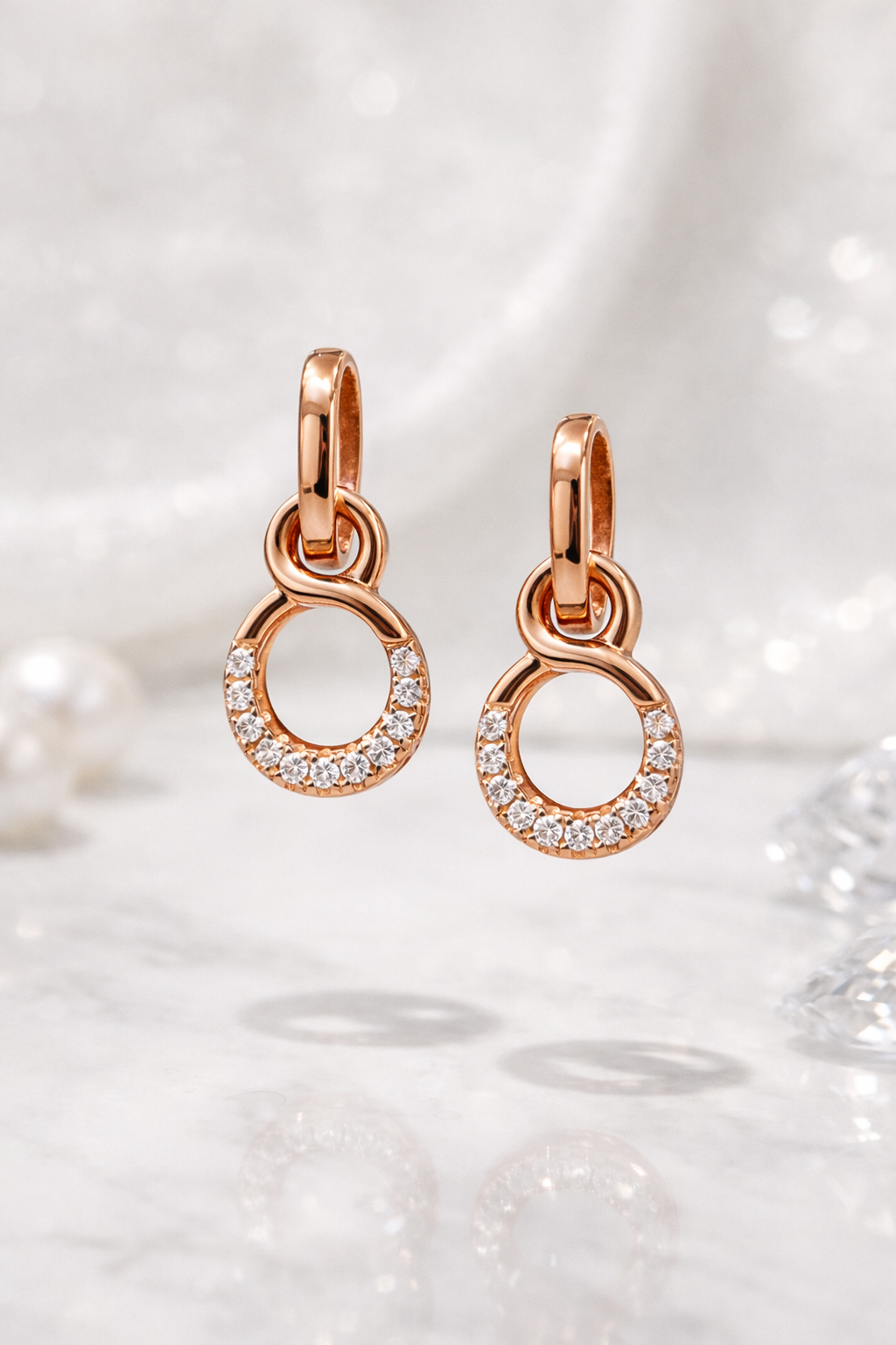 Vera Pavé Hoop Earrings | 925 Sterling Silver