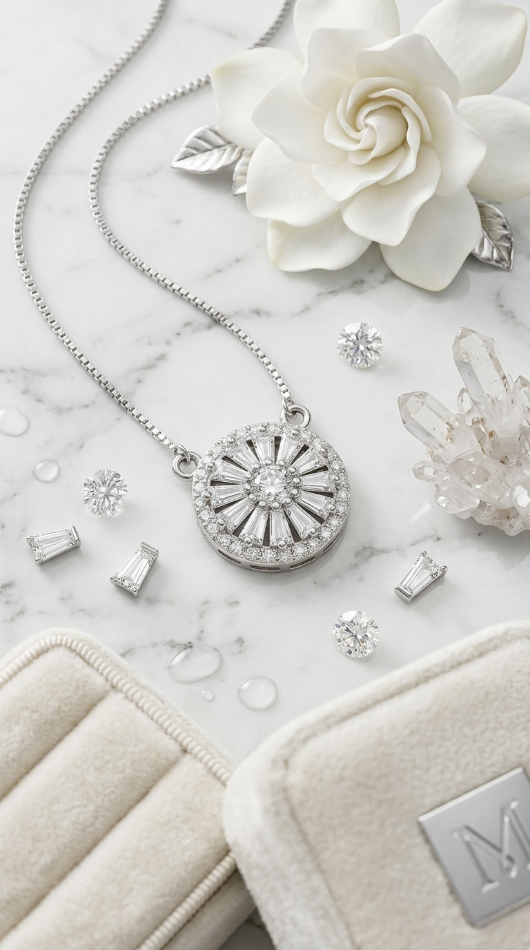 Elaris Sunburst Pendant | 925 Sterling Silver