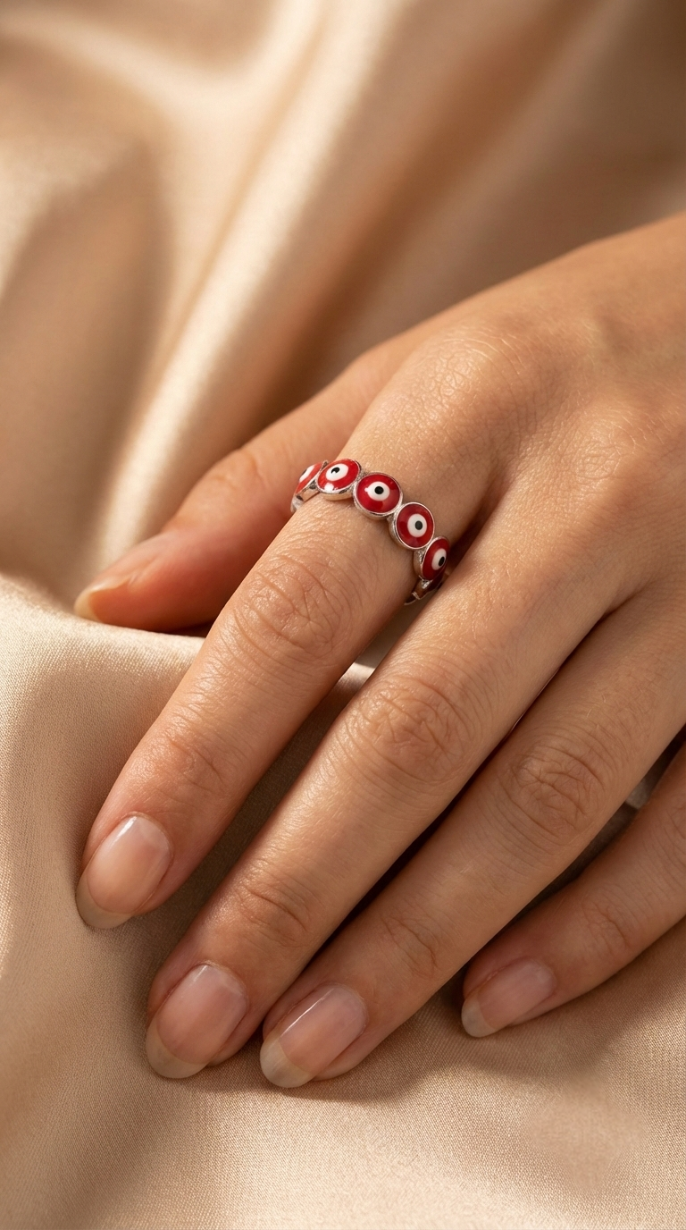 Nazara Scarlet Eternity Ring | 925 Sterling Silver