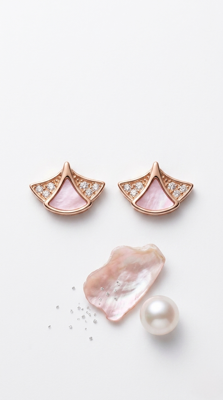 Elira Pink Prism Studs | 925 Sterling Silver