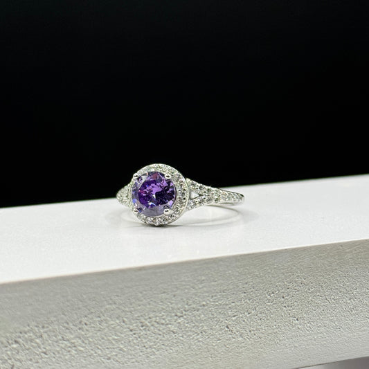 Amethyst Aura Ring